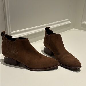 Brown Suede Ankle Boots
